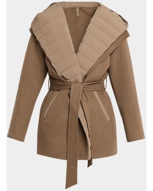 Mackage Bethany Reversible Wool Coat - Brown