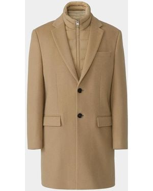 Mackage Apos;S Skai-Slb 3-In-1 Wool Overcoat With Removable Down Liner - Natural