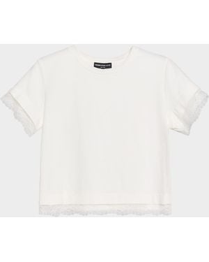 Generation Love Christella Lace-Trim T-Shirt - Natural