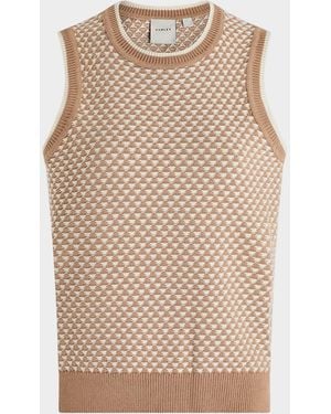 Varley Jenson Stitch Knit Cotton Tank - Natural