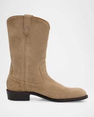 Allen Edmonds Apos;S Dakota Suede Cowboy Boots - Brown