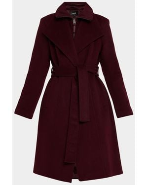 Mackage Norita 2-In-1 Double Face Wool Coat - Red