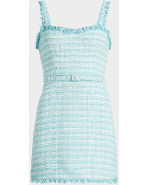 As It May Maci Tweed Minidress - Blue