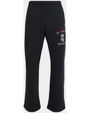 Purple Apos;S Heavyweight Fleece Flared Sweatpants - Blue