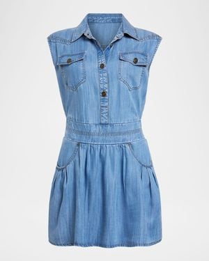 Ramy Brook Paxton Denim Mini Shirtdress - Blue
