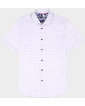 Robert Graham Brompton Knit Shirt - White