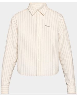 Mother The Cropped Bestie Shirt - Natural