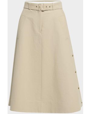 Moncler Belted Utility Skirt - Natural