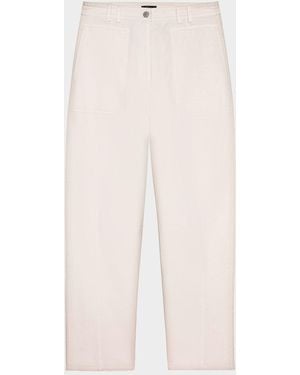Rails Lunar Stretch-Cotton Twill Straight-Leg Pants - White