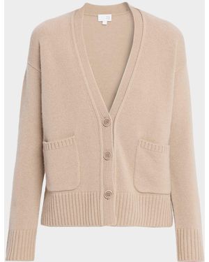 TSE Heavy Jersey Cashmere Cardigan - Natural