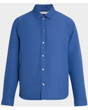 Peter Millar Apos;S Brighton Wind-Resistant Shirt Jacket - Blue