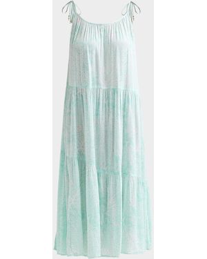 Lilly Pulitzer Xaden Printed Midi Cover-Up Dress - Blue