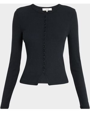 FRAME The Rib Splay Top - Blue