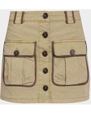 Ramy Brook Kylie Cargo Mini Skirt - Natural