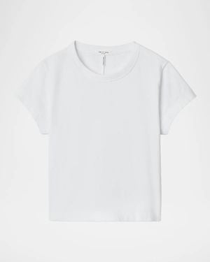 Rag & Bone Kelly Perfect Cotton Crewneck T-Shirt - White