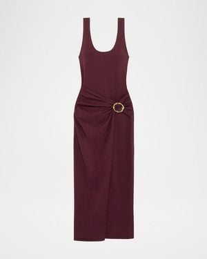 Jonathan Simkhai Genne Draped Tank Dress - Purple