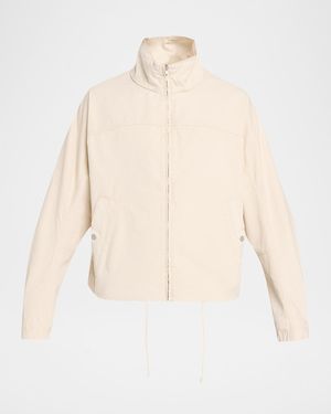Mordecai Apos;S Cotton Drill Stand-Collar Blouson Jacket - Natural