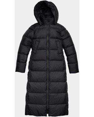Canada Goose Mystique Long Down Puffer Jacket With Removable Hood - Blue