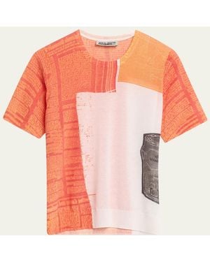 Jason Wu X Robert Rauschenberg Cat Paws-Print T-Shirt - Red