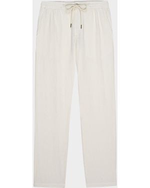 Rails Apos;S Callum Cotton Linen Straight-Leg Pants - Gray