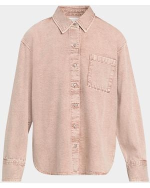 Rag & Bone Ultra-Featherweight Connie Shirt - Pink