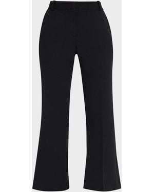Altuzarra Fossett Kick-Flare Ankle Pants - Black