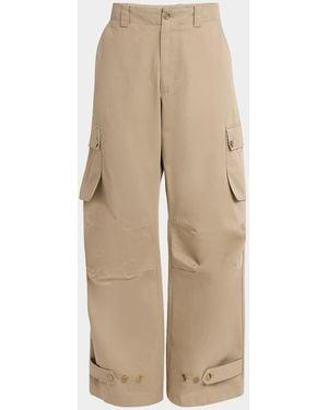 Dolce & Gabbana Wide-Leg Cargo Pants - Natural