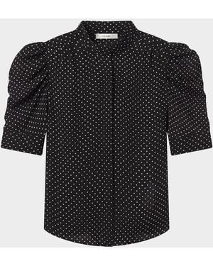 FRAME The Gillian Blouse - Black