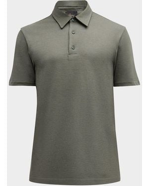 Brioni Cotton Jersey Polo Shirt - Green
