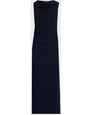 Veronica Beard Kerilyn Ruched Jersey Maxi Dress - Blue