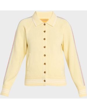 Guest In Residence Varsity Cashmere-Cotton Jacket - Natural