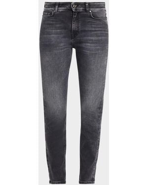 Weekend by Maxmara Mid-Rise Denim Skinny Jeans - Gray