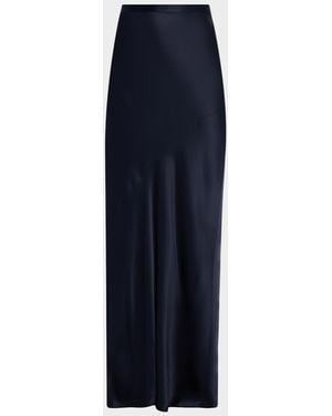 Twp My Endless Love Satin Maxi Skirt - Blue
