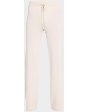 Peserico Straight-Leg Knit Pants - Natural