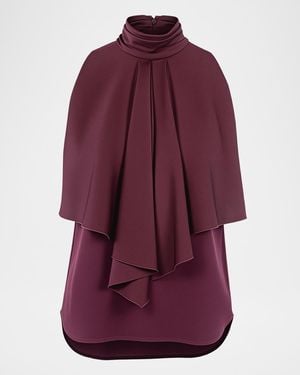 Callas Milano Belinda Sleeveless Bias Paneled Top - Purple