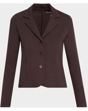 Majestic Filatures Single-Breasted French Terry Blazer - Brown