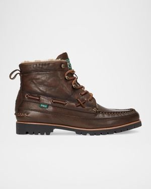 Polo Ralph Lauren Ranger Shearling-Lined Boots - Brown