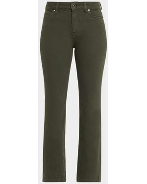 Kiton Cropped Straight-Leg Jeans - Green
