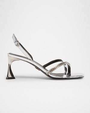 Stella McCartney 65Mm Elsa Metallic Sandals