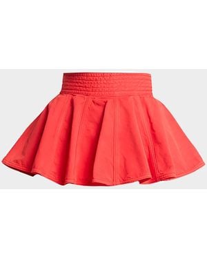 Alaïa Tinted Peplum Denim Belt - Red