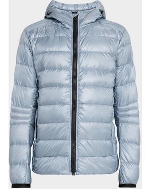 Canada Goose Crofton Quilted Zip Hoodie - Blue