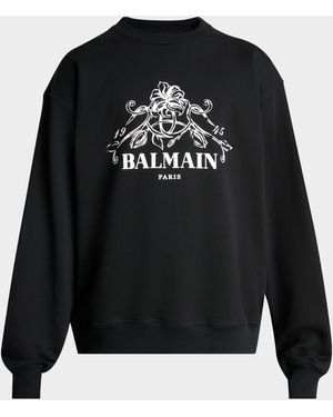 22SS BALMAIN バルマン マルチカラーロゴ スウェット トレーナー L Balmain Sweatshirts for Men | Online Sale up to 64% off | Lyst