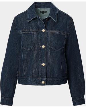 Rag & Bone Marie Denim Trucker Jacket - Blue