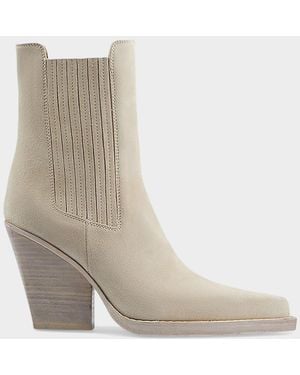 Paris Texas Dallas 100Mm Suede Ankle Boots - White
