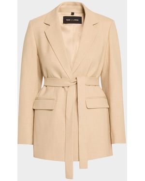 Kobi Halperin Kyla Belted Single-Breasted Jacket - Natural