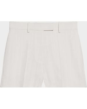 Helmut Lang High-Rise Flared Shorts - Natural