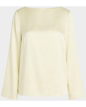 SER.O.YA Blaine Satin Blouse - Natural