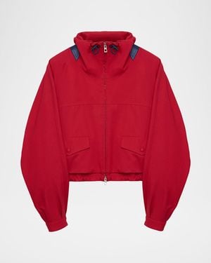 Loewe Lightweight Cropped Technical Jacket - Red