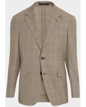dunhill Apos;S Wool And Cashmere Check Sport Coat - Brown