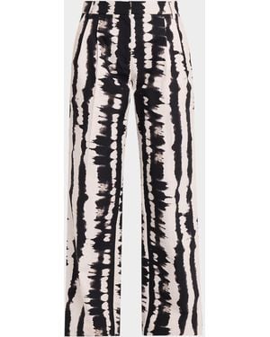 AKNVAS Rune Tie-Dye Pants - White